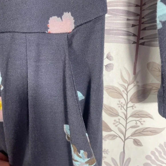 Joules Beth Floral Fit & Flare Dress Blue‎ Floral Pleated Long Sleeve Size US 6 - Picture 4 of 11